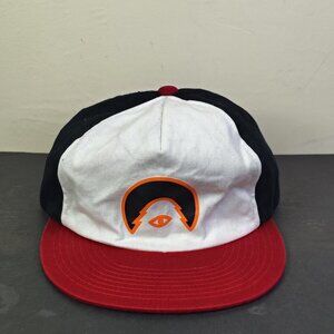 Poler Sonni Boi Camp Vibes Hat Cap Snap Back Red Blue White One Size Panel Mens